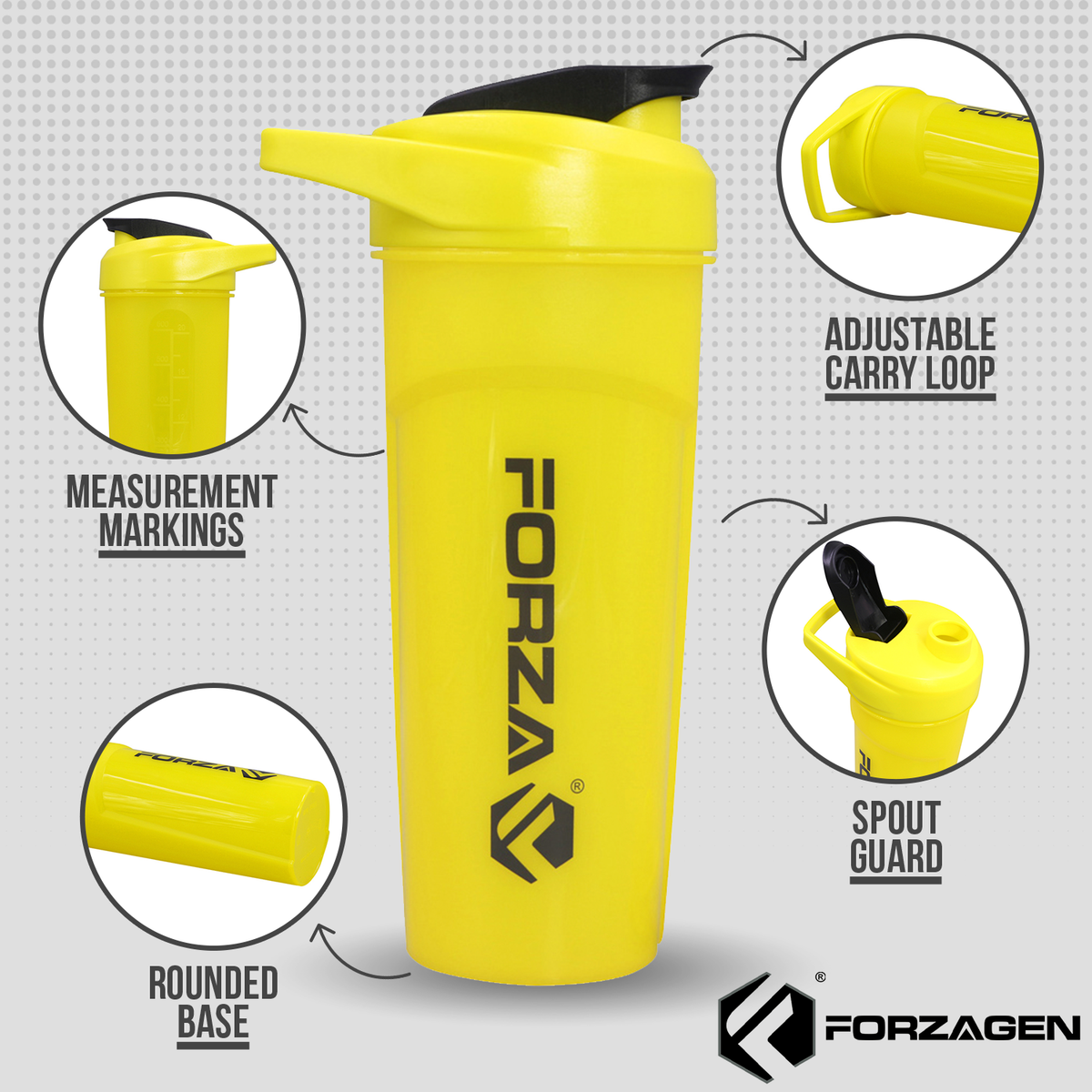 Performa Activ 48 oz. Leak-Free Shaker Cup – Forza Sports